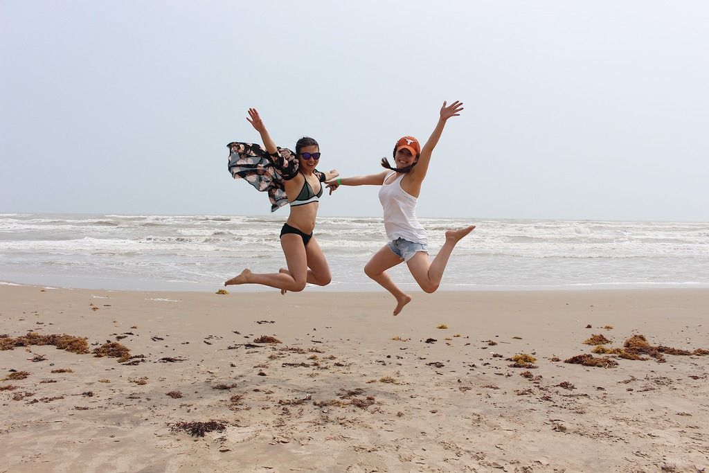 jumping girls