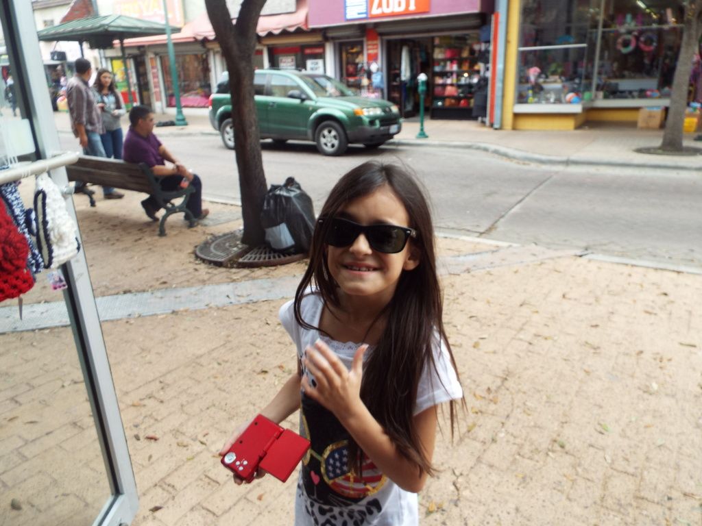 cute little girl with shades on