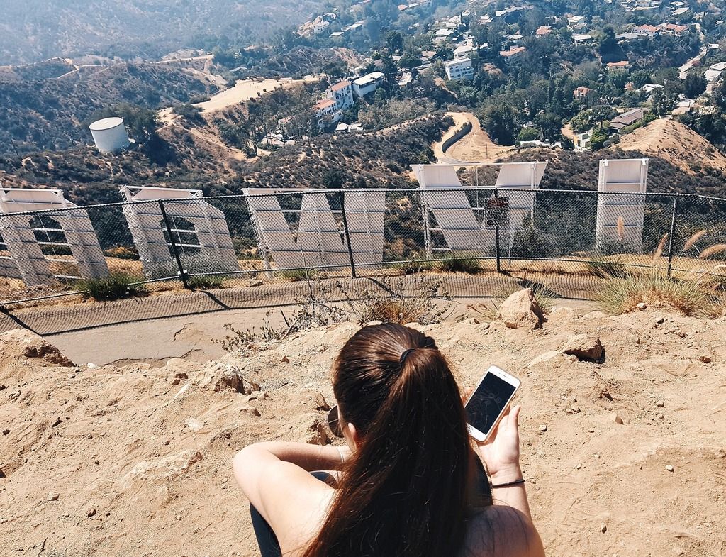 hollywood sign view