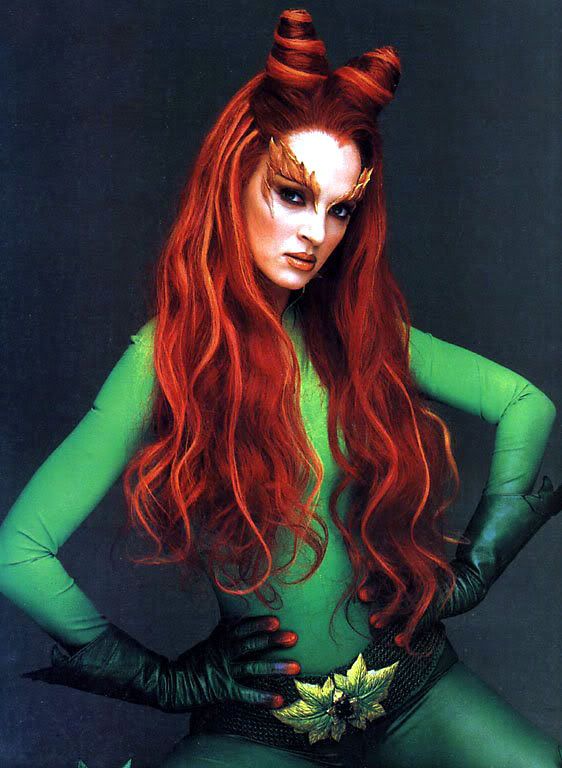 Uma Thurman Poison Ivy Makeup. Because villains poison ivy