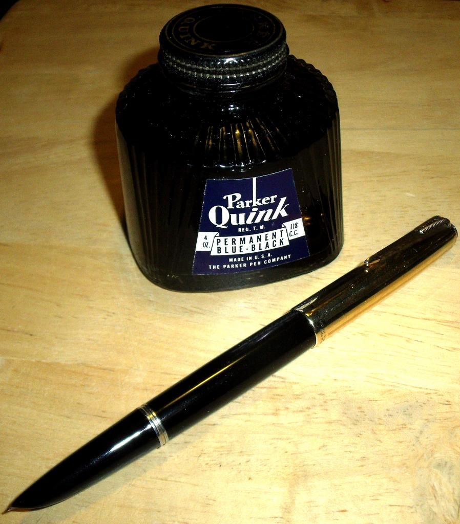 Nos Parker Quink Blue Black Ink From 1943. Ink Reviews The Fountain