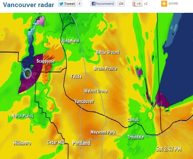 NOAA radar Oregon Hikers