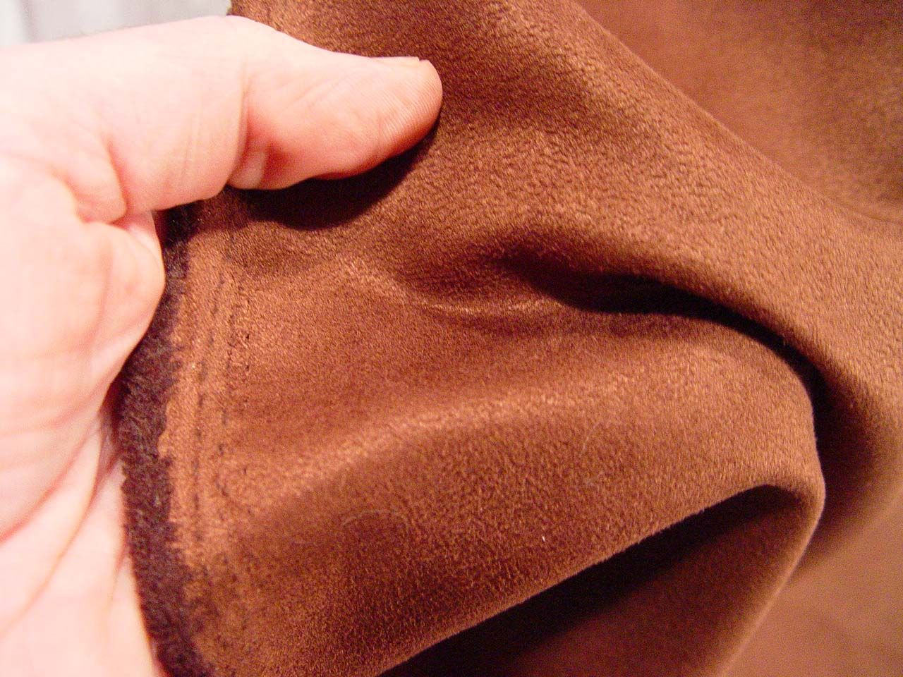 58 MILK CHOCOLATE BROWN POLY ULTRA SUEDE UPHOLSTERY FABRIC MATERIAL