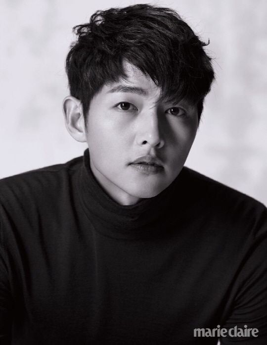 Song Joong Ki Models Fall Threads for Marie Claire Korea November Issue ...