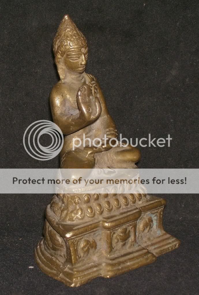   Indian Hindu Ritual Bronze Statue Of Buddha Good Collectible  