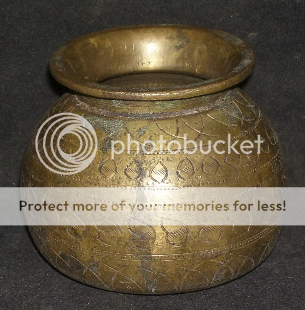 Traditional Indian Brass Bowl Kalasha Collectible.  