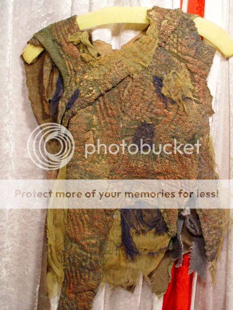 PLANET OF THE APES HUMAN CAVEMAN FABRIC SHIRT PROP COA  